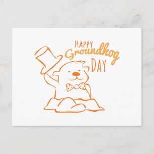 Groundhog Day Vykort