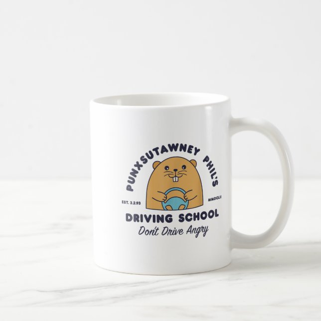 Groundhog Driving School Funny Men Women Retro Rod Kaffemugg (Höger)