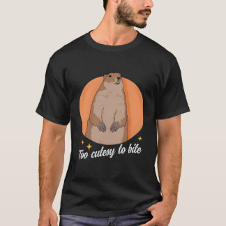 Groundhog for Cutesy Wood-Shock Groundhogs T Shirt