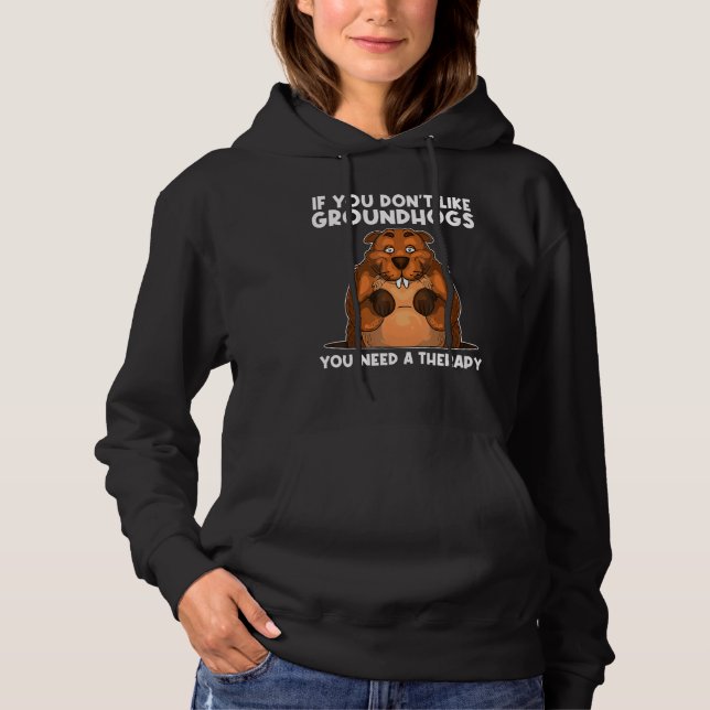 Groundhog För manar kvinnor Rodent Groundhog Dag 5 T Shirt (Framsida)