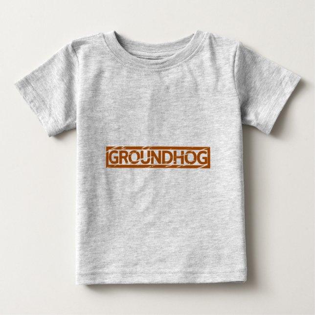 Groundhog Frimärke Tee (Framsida)