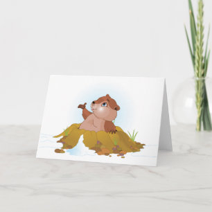 Groundhog hälsningkort kort