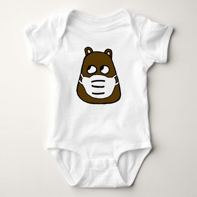 Groundhog i Ansikte Mask T Shirt (Framsida)