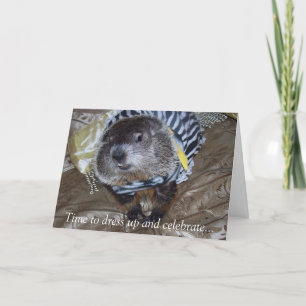 Groundhog Maude födelsedagkort Kort