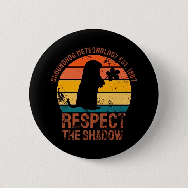 Groundhog Meteorology Est. 1887 Knapp (Framsida)