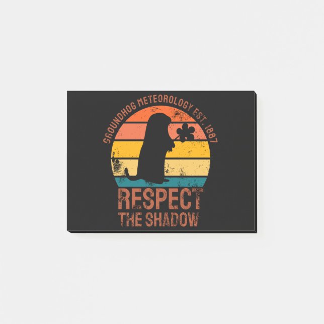 Groundhog Meteorology Est. 1887 Post-it Block (Framsida)