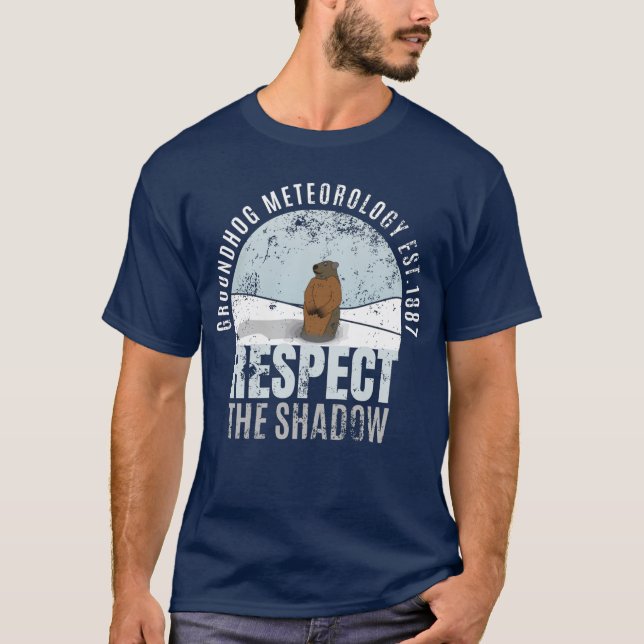 Groundhog Meteorology respekterar skuggan T Shirt (Framsida)