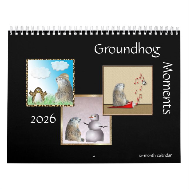 Groundhog Moments 2017 12-månaders kalender (Omslag)