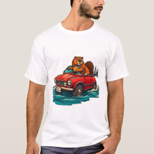 GROUNDHOG Möts natur: Anpassningsbar tryckt T-Shir T Shirt