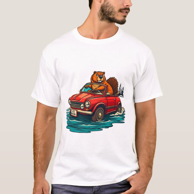 GROUNDHOG Möts natur: Anpassningsbar tryckt T-Shir T Shirt (Framsida)