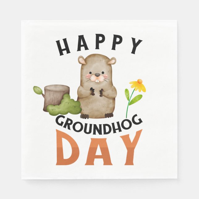 Groundhog Pappersservett (Framsidan)