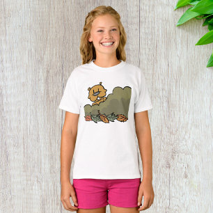 Groundhog Peeking through Autumn Busks T Shirt
