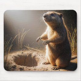 Groundhog permanent i solljus musmatta