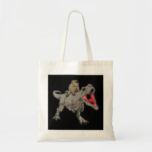 Groundhog Riding T-Rex Dinosaur - Ground Hog Day C Tygkasse