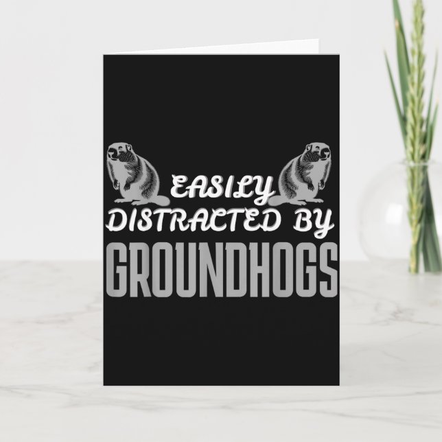 Groundhog Shirt Groundhog Lover Groundhogs _24  Kort (Framsida)