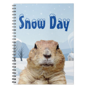Groundhog Snö-dagen Anteckningsbok