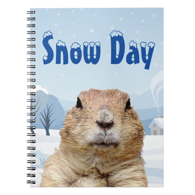 Groundhog Snö-dagen Anteckningsbok (Framsidan)