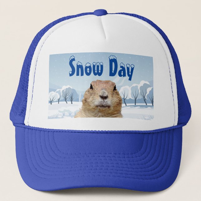 Groundhog Snö-dagen Keps (Framsida)