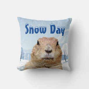 Groundhog Snö-dagen Kudde