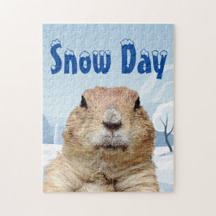 Groundhog Snö-dagen Pussel