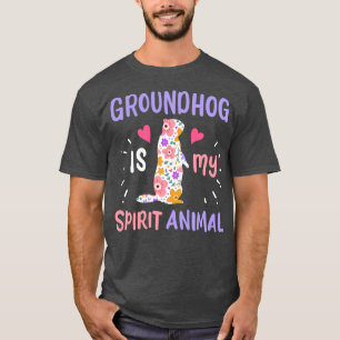 Groundhog Spirit Animal 2 T Shirt