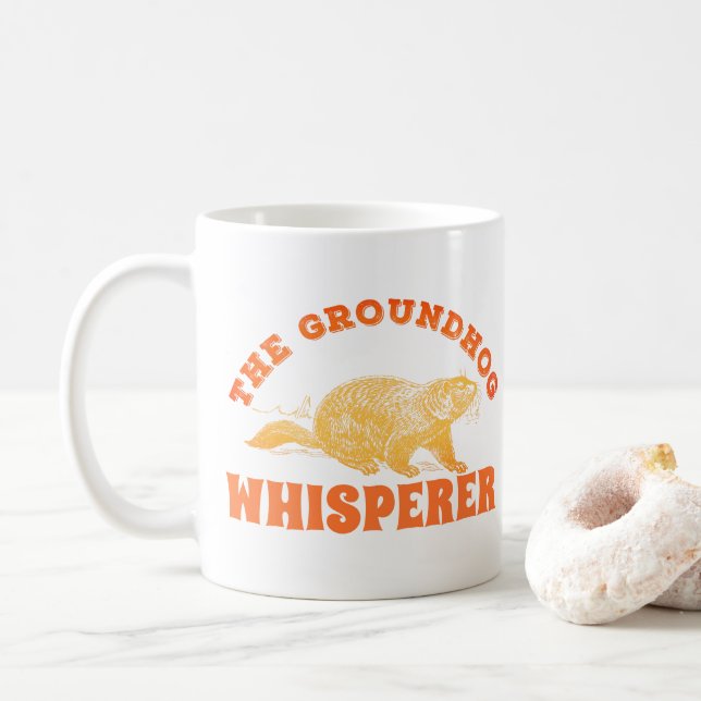Groundhog Whisperer - Groundhog Day Kaffemugg (Med munk)