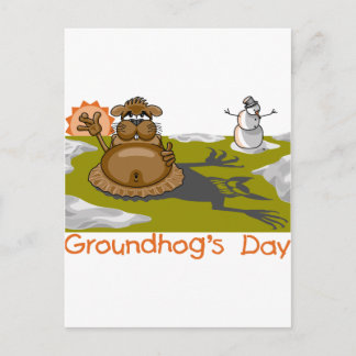 Groundhogs dag vykort