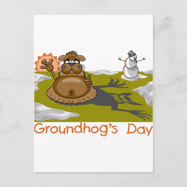 Groundhogs dag vykort (Framsida)