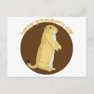 Groundhogs dag vykort