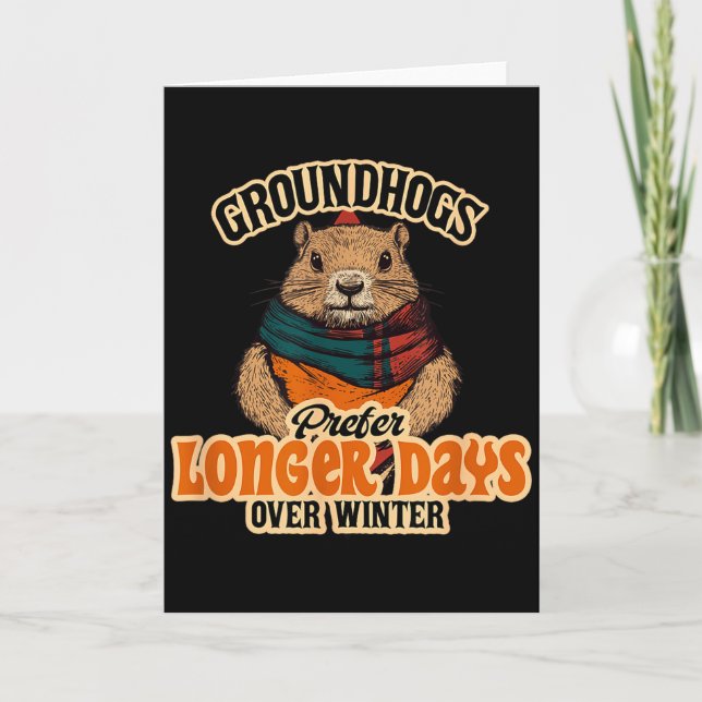 Groundhogs Prefer Longer Days Over Winter  Kort (Framsida)