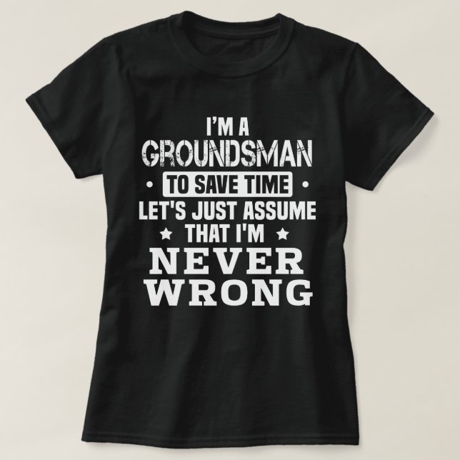 Groundsman T Shirt (Design framsida)