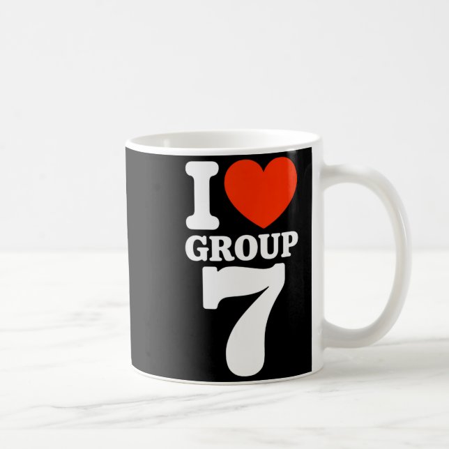 Group 7 Viral Trend I Love Group 7 Sarcastic G7 Me Kaffemugg (Höger)