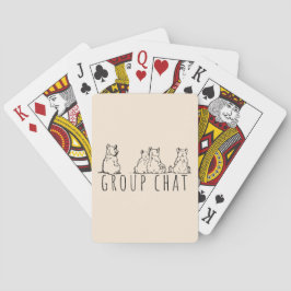 Group Chat Cute Bears Casinokort
