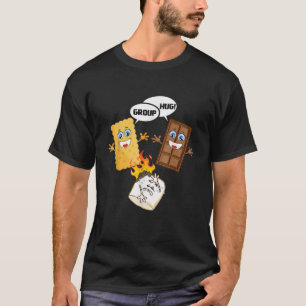 Group Hug Funny Smores Chocolate Marshmallow Campi T Shirt