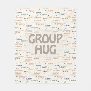 Group Hug Många 3-4 Namn Group Gift Fleecefilt