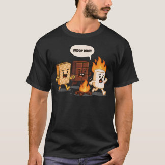 Group Hug Marshmallow Campfire Smores Camper Campi T Shirt