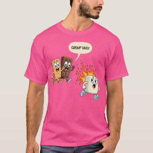Group Hug Marshmallow Smore Funny Camping Family T Shirt