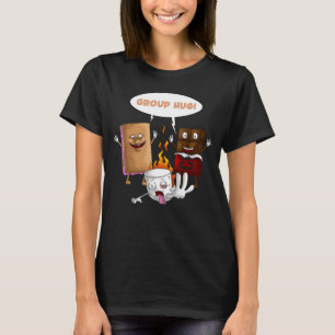 Group Hug S'mores Marshmallow Cute Camping Funny T Shirt