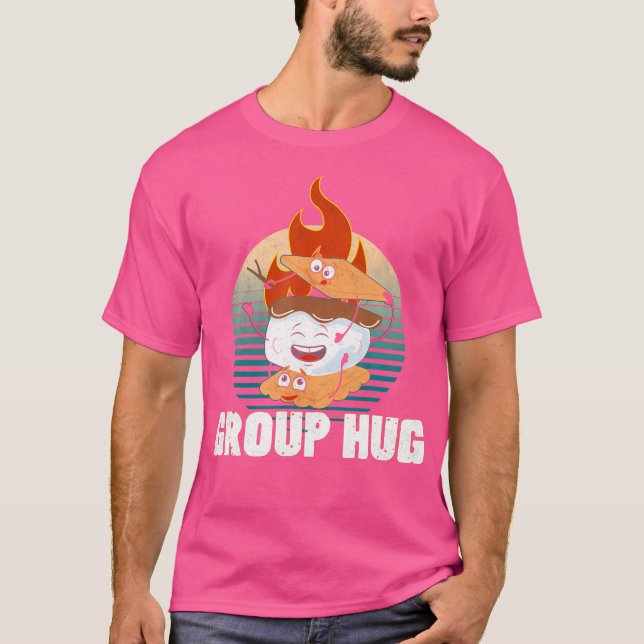 Group Hug Smores Shirt Group Hug Camping Shirt Gro T (Framsida)