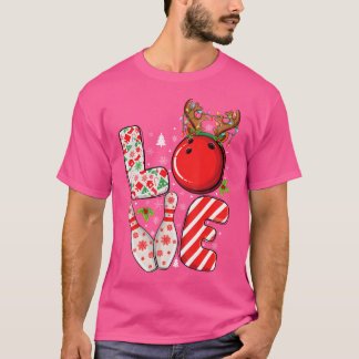 Group Matching Julafton Bowling Ball and Stift Chr T Shirt