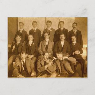 Group of Fånig Poolroom Hotshots, Circa 1900 Vykort