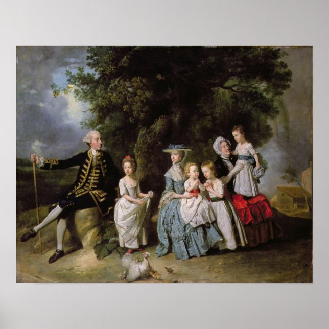 Group Porträtt i Colmore-familjen Poster (Framsidan)