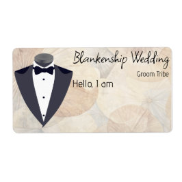 Group Samling Blommigt Gräns-etikett Namn bricka Fraktsedel