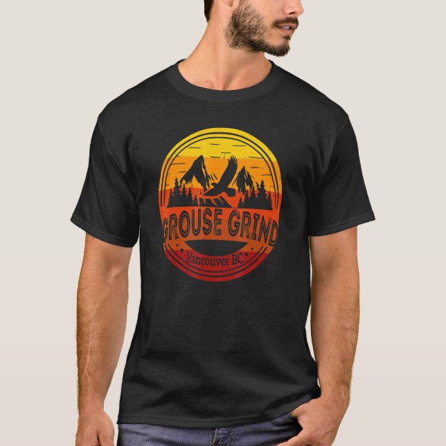 Grouse Grind Vancouver BC Canada Hiking Trail Moun T Shirt (Framsida)