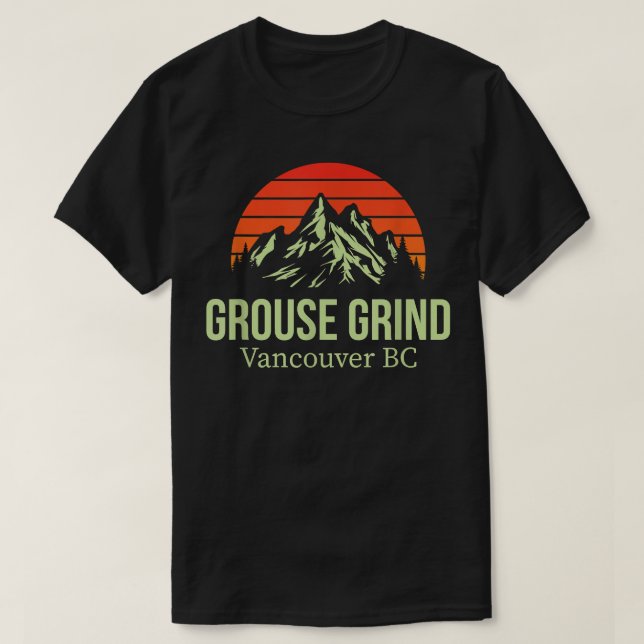 Grouse Grind Vancouver BC Canada Hiking Trail Moun T Shirt (Design framsida)