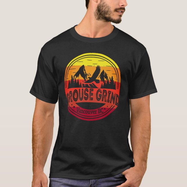 Grouse Grind Vancouver BC Canada Hiking Trail Moun T Shirt (Framsida)