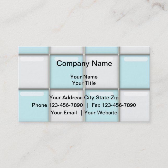 Groutlokalvårdvisitkortar Visitkort (Framsida)