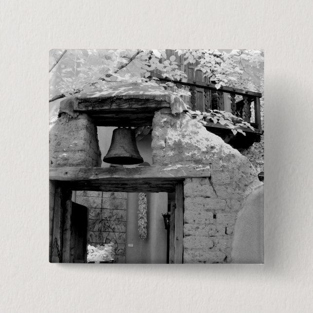 Grov adobe-klocka i entrén, Santa Fe, New Knapp (Framsida)