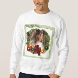 Grov Collie-julklappar Lång Ärmad Tröja