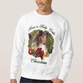 Grov Collie-julklappar Lång Ärmad Tröja